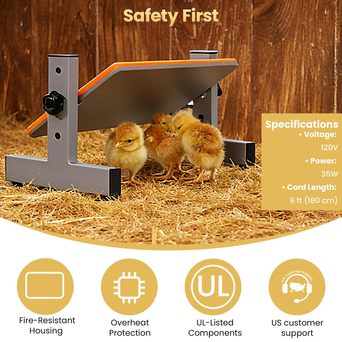 PetTemp Brooder Plate in a multi-bird setup benefits chicks, ducklings, and quail with steady warmth
