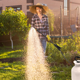 PEUTIER garden sprayer application illustrates practical use