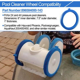 PWEOW durable rubber construction for extended pool cleaner life.