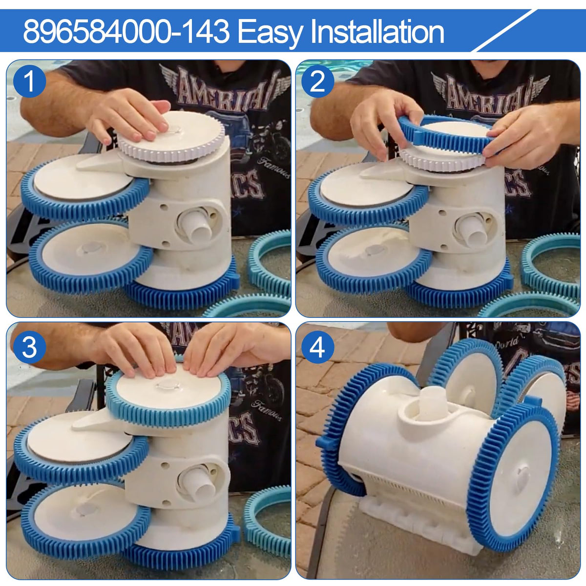 PWEOW easy installation of tires without tools.
