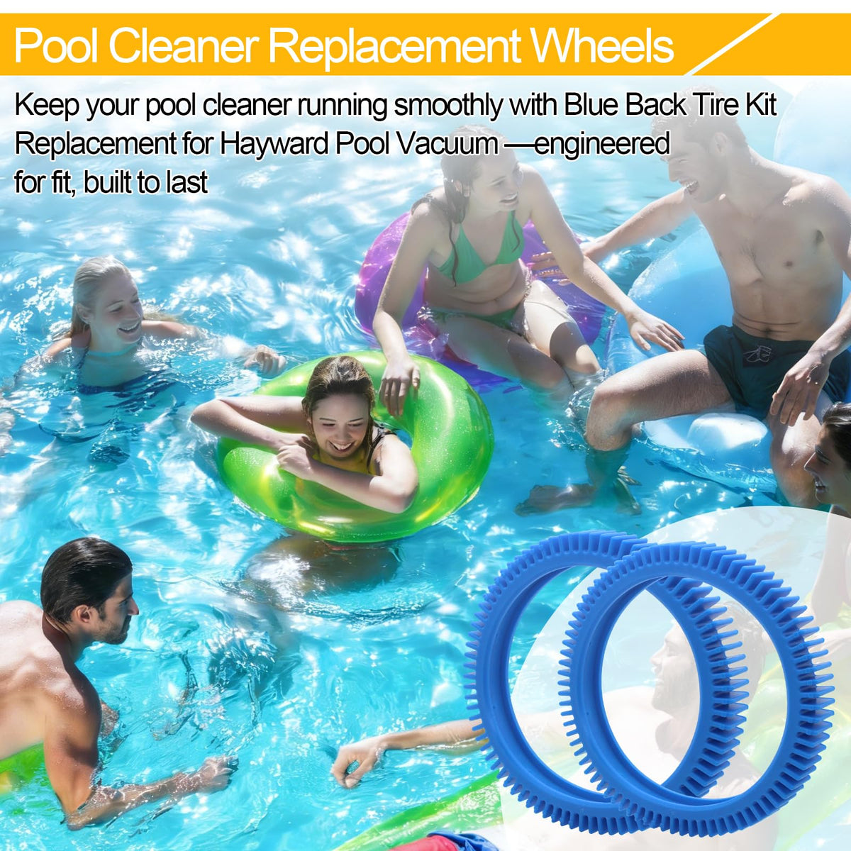 PWEOW improves grip on wet pool surfaces during cleaning.