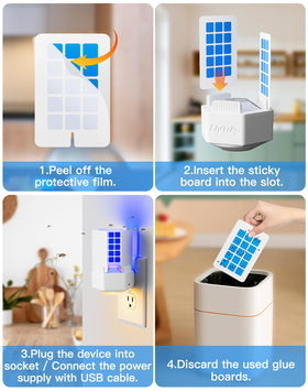 Pexpel 360-degree coverage traps pests from every angle.