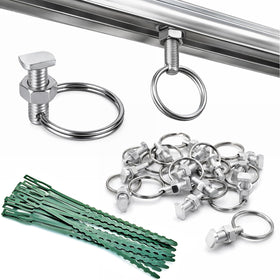 Pextian greenhouse bolts and nuts assembly view for quick channel fit