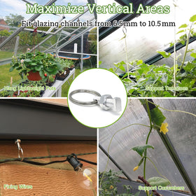 Pextian plant ties pack secures stems with reusable, gentle hold