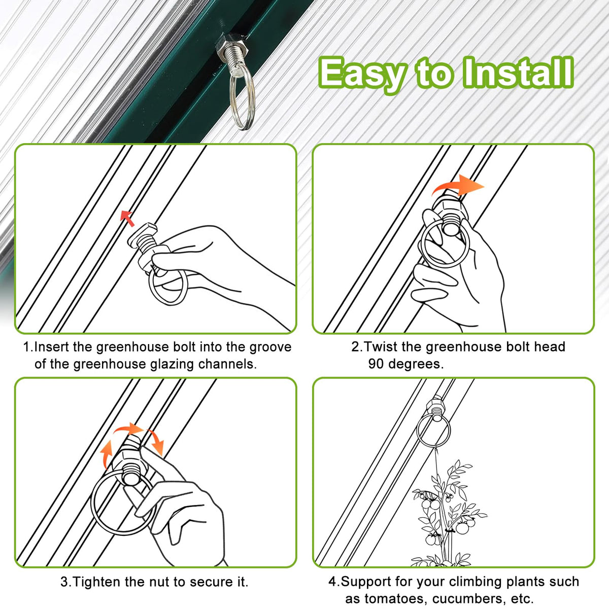 Pextian repair kit helps replace brittle components and renew greenhouse shelves