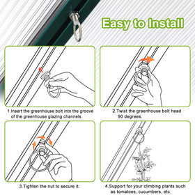 Pextian repair kit helps replace brittle components and renew greenhouse shelves