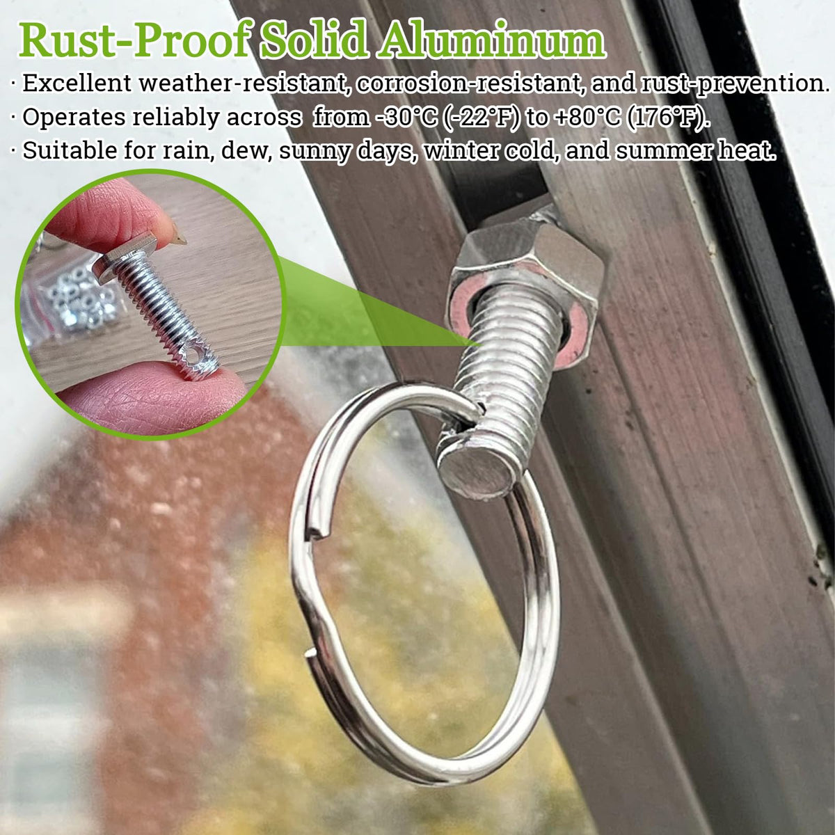 Pextian rings with wire attachment enable versatile plant support
