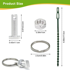Pextian hanging pots setup uses rings to free ceiling space