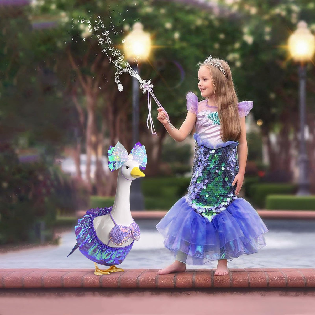 Pextian Mermaid Goose Outfit invites family fun during porch gatherings.