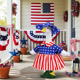 Pextian goose ensemble highlights classic flag colors and star details.
