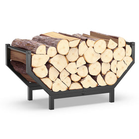 Peyulia firewood rack with large capacity for indoor or outdoor storage