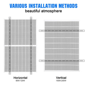 PFCTART rails support horizontal or vertical panel placement for flexible layouts.