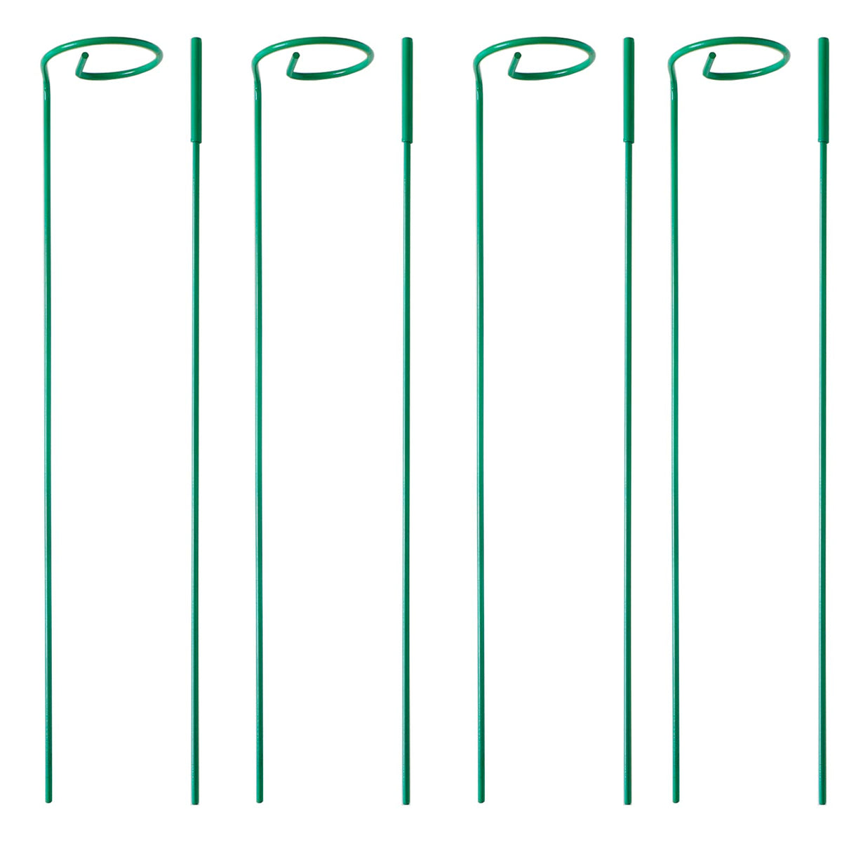 PFNRTH 4-pack plant stakes pack shot showing versatile garden supports