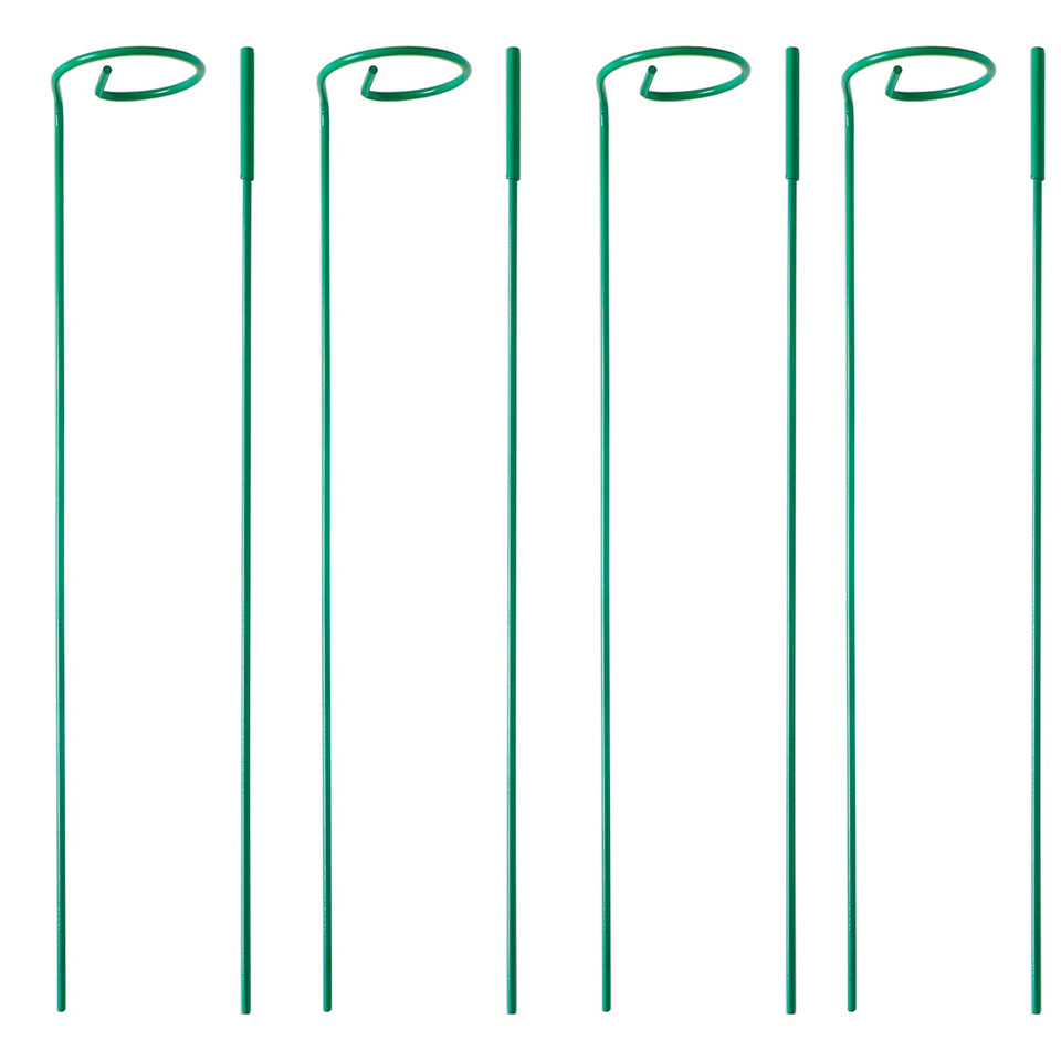 PFNRTH 4-pack plant stakes pack shot showing versatile garden supports
