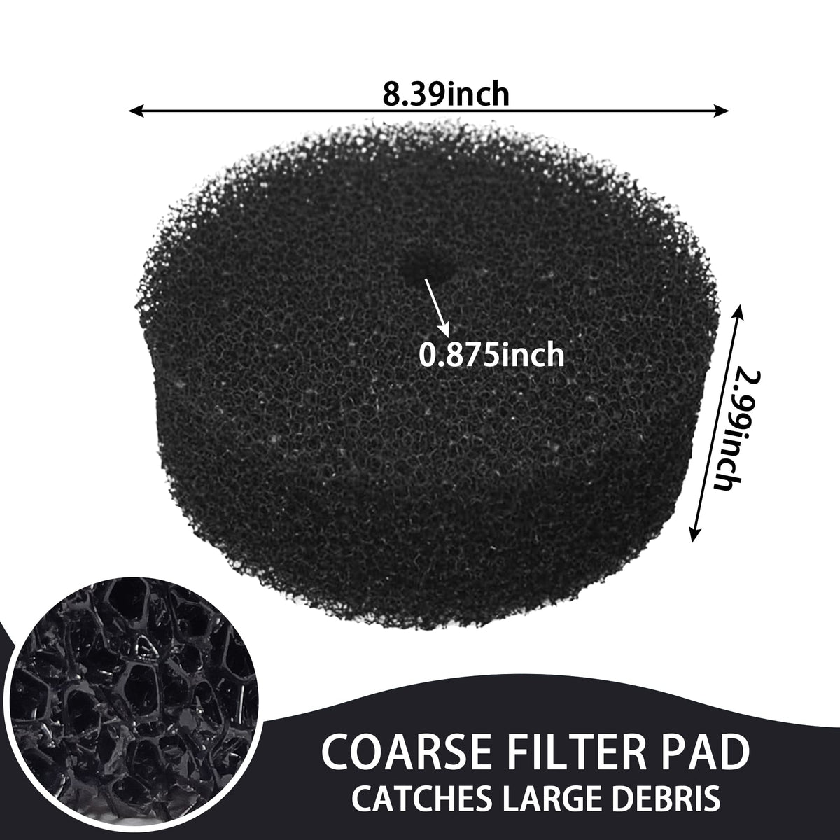 Pftjujudan Aquanique replacement pads pack with coarse and fine pads
