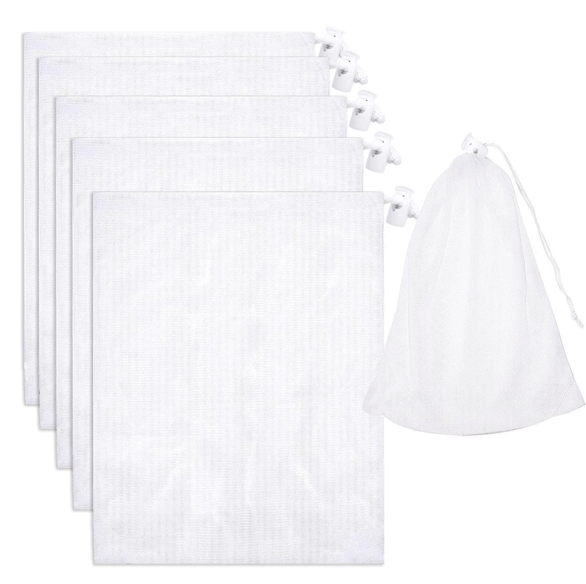 Pftjujudan fine mesh bag 24x16 traps tiny debris for clearer water