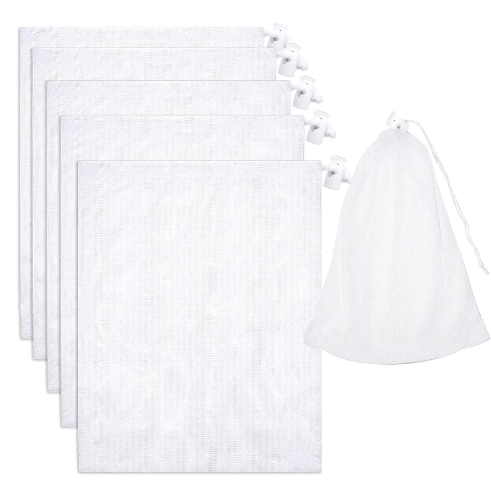 Pftjujudan fine mesh bag 24x16 traps tiny debris for clearer water