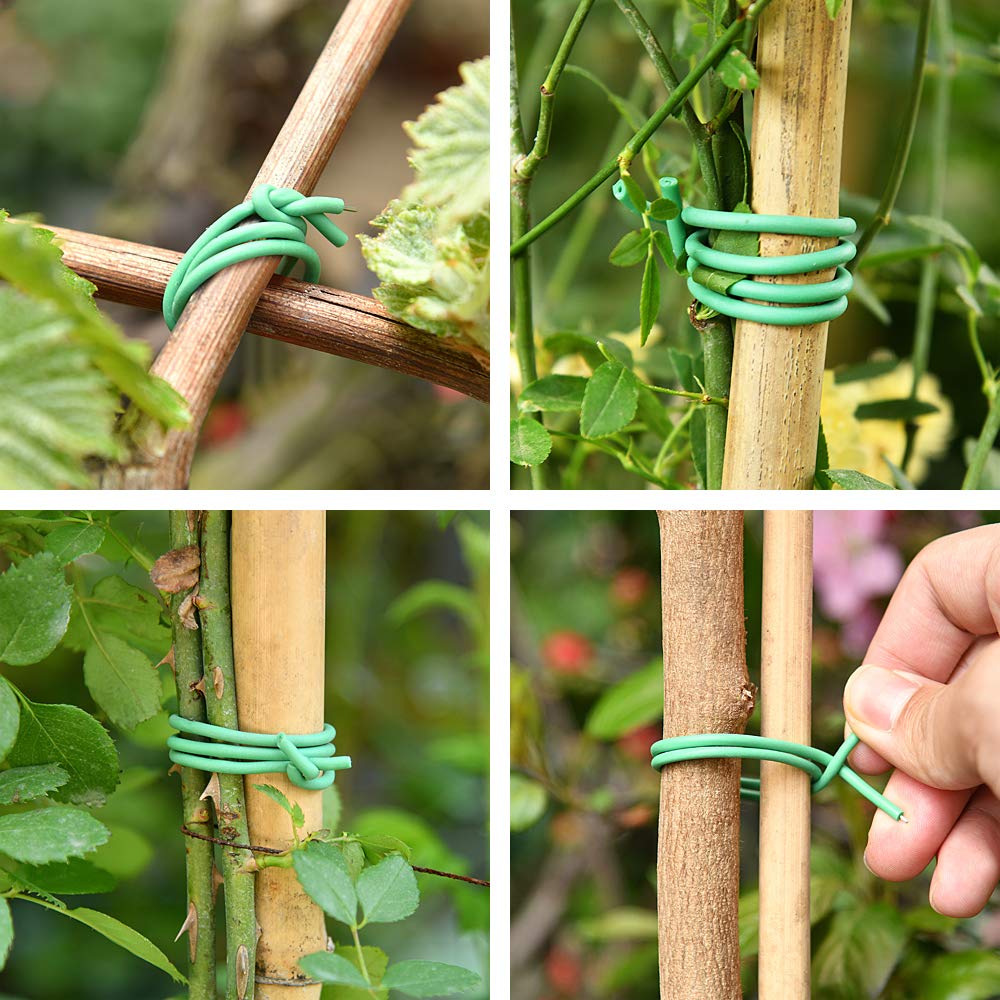 PGarden-EZ green soft twist tie is easy to cut for quick adjustments.
