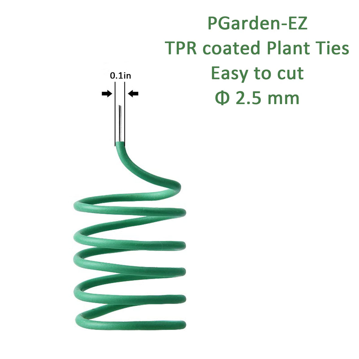 PGarden-EZ Plant Ties securing tomatoes on a stake in a garden.