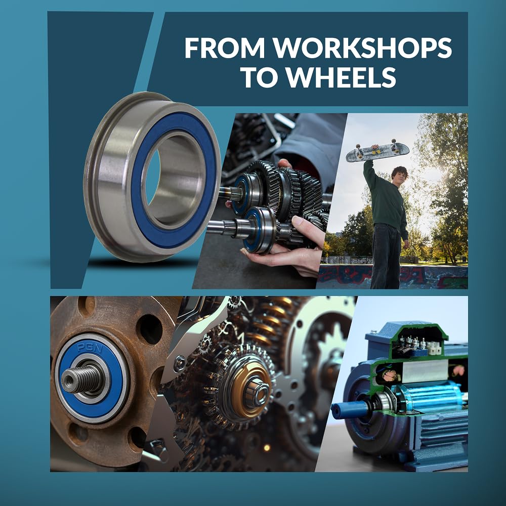 PGN Bearings ideal for wheelbarrows, pressure washers, generators, and air compressors