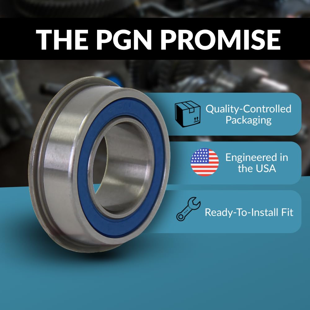 PGN Bearings rubber seals on both sides shield against dust and wear
