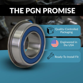 PGN Bearings rubber seals on both sides shield against dust and wear