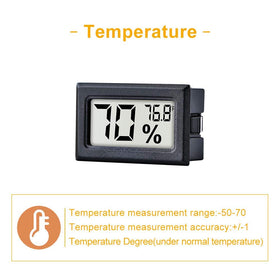 Pgzsy display-readout featuring clear LCD metrics for instant temperature and humidity awareness.