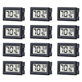 Pgzsy mini thermometer-hygrometer front view with quick Fahrenheit readout for easy room checks.