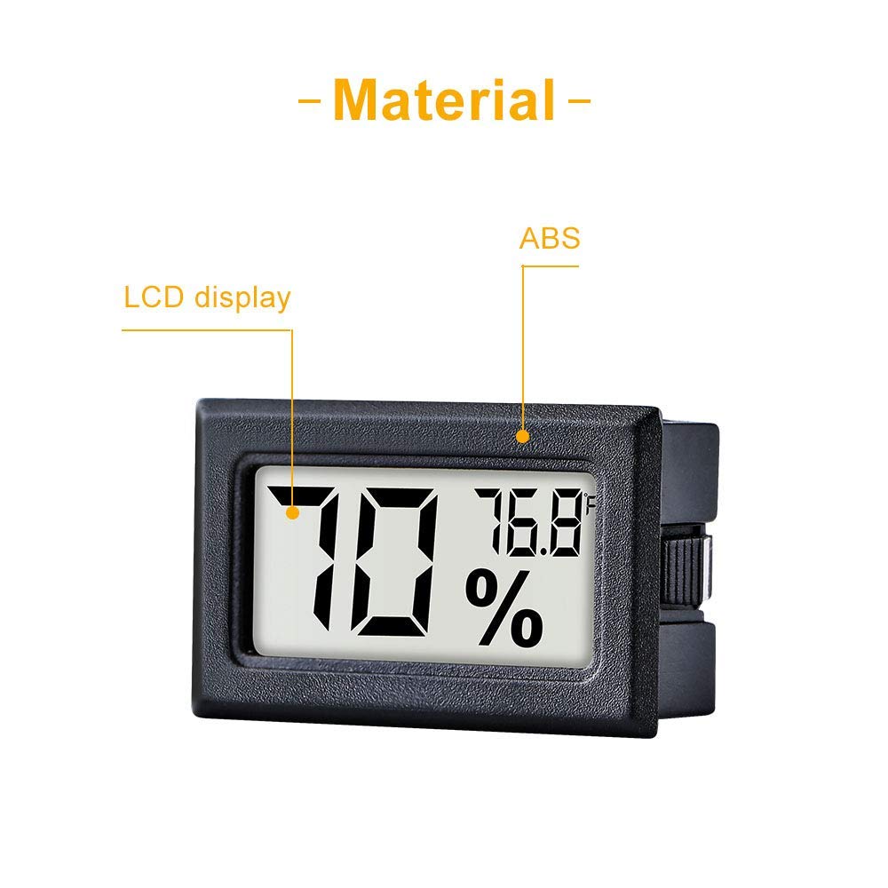 Pgzsy humidity-readout emphasizing 10–99% RH range for versatile indoor spaces.