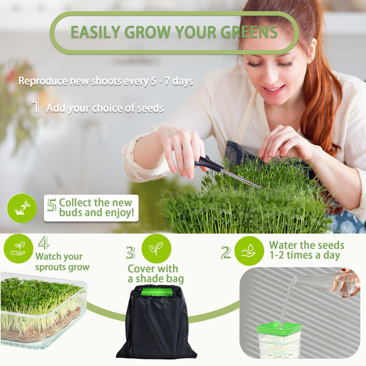 PHAIN corrugated germination tray reducing seed movement during setup and growth.