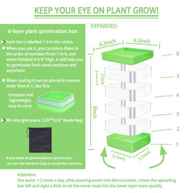 PHAIN food-grade PP material trays are durable and reusable for sprouting.