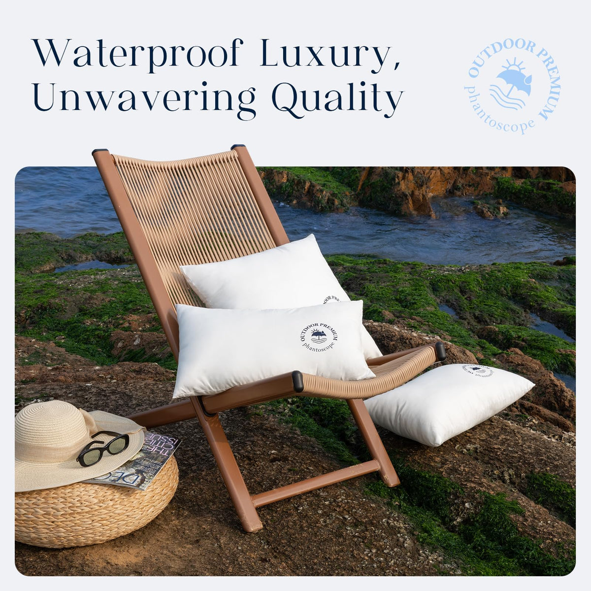 Phantoscope easy care pillow detail for wipe clean maintenance