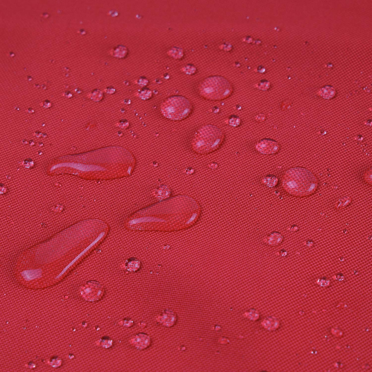 Phantoscope Sunbrella-style red pillow cover 18x18 shields cushions.
