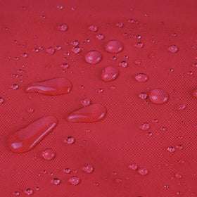 Phantoscope Sunbrella-style red pillow cover 18x18 shields cushions.