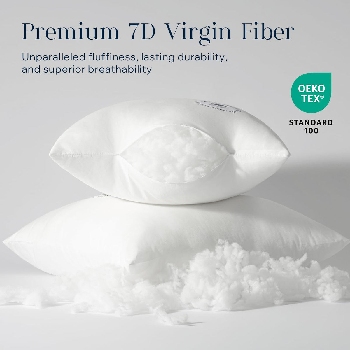 Phantoscope virgin fiber fill closeup delivers soft cloudlike support that resists flattening