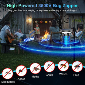 PhatroyYee solar bug zapper illuminates up to 2100 square feet