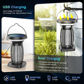 PhatroyYee bug zapper night light in use for ambient garden lighting