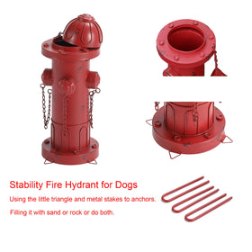 Phaxth retro fire hydrant decor enhances garden charm and style.