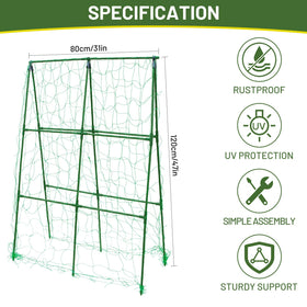 PHENEAHILL compact a-frame trellis assembly is tool-free and quick