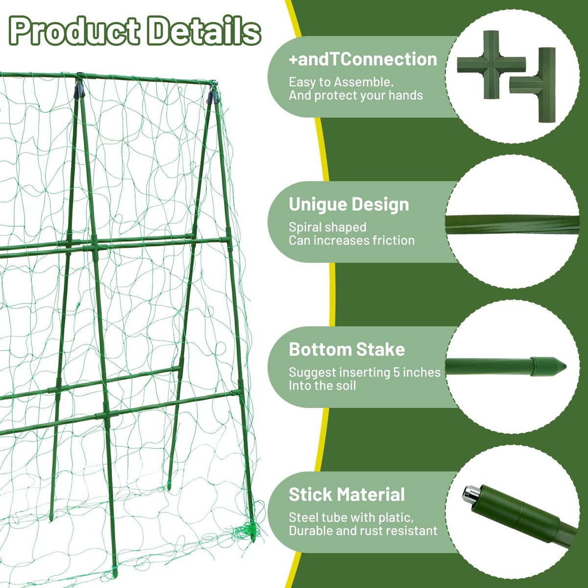 PHENEAHILL compact a-frame trellis elevates beans in small spaces