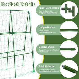 PHENEAHILL compact a-frame trellis elevates beans in small spaces