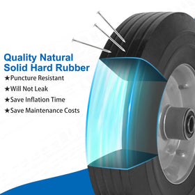 Phepetroll 5-8 inch axle compatible wheel simplifies cart replacement.