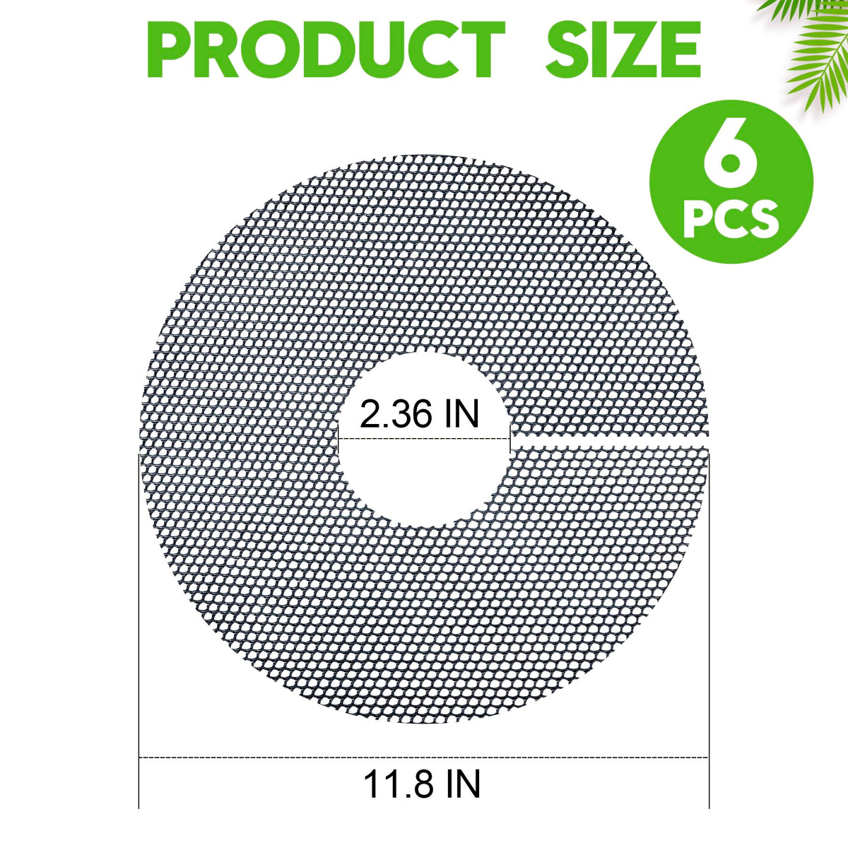 Phepetroll cuttable soil cover fits various pot sizes for versatile protection.