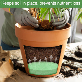 Phepetroll lightweight drainage pad eases gardening and reduces pot weight