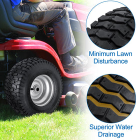 Phepetroll non-directional herringbone tread improves grip and drainage.
