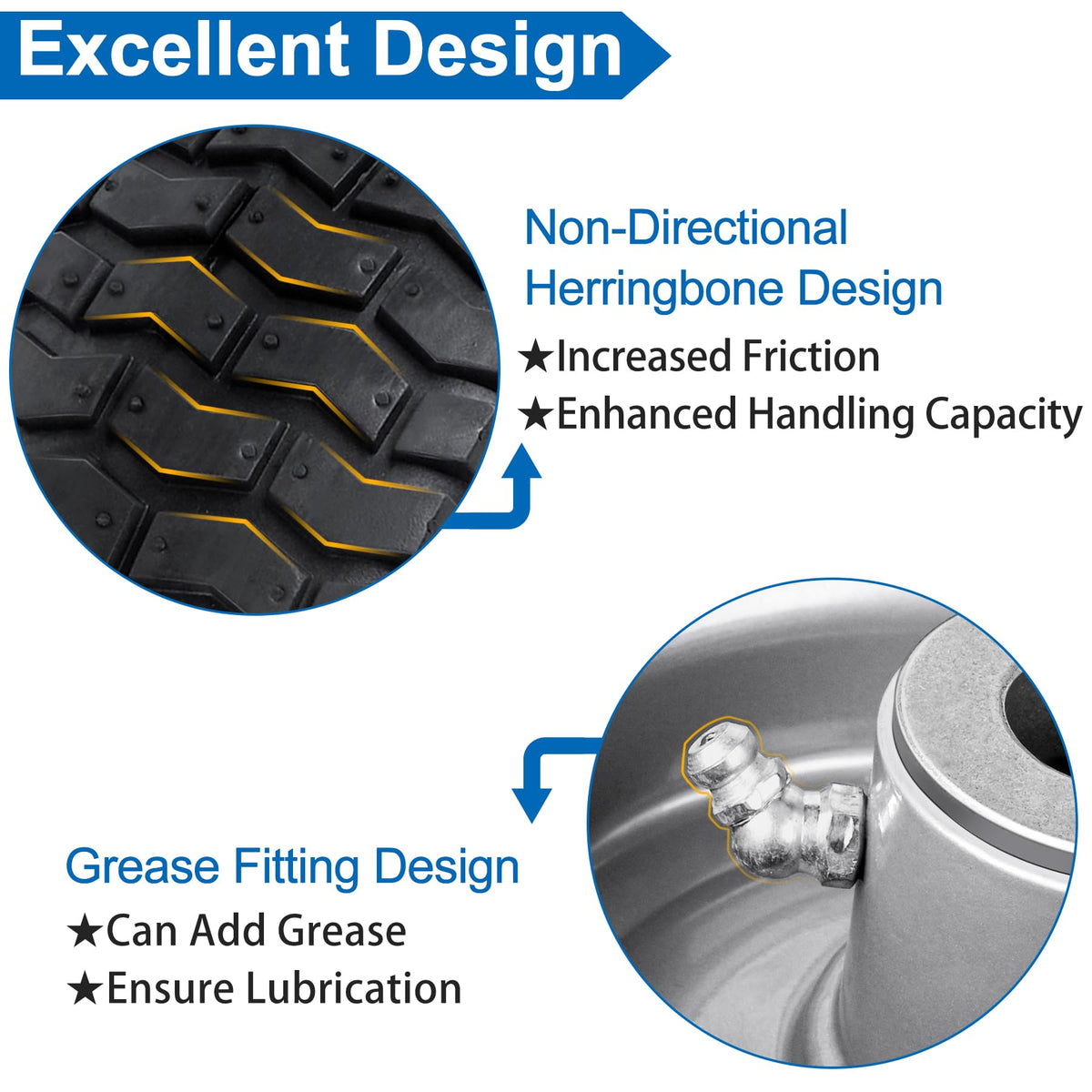 Phepetroll six spacers set helps adjust hub length easily.