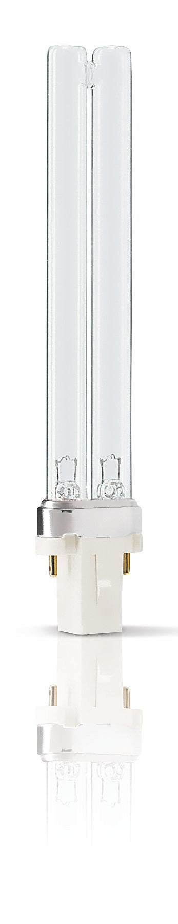 Philips 325126 9-watt PL-S germicidal lamp with 2-pin base for water and air treatment