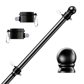 PHITRIC flag pole four-section assembly enables adjustable height for versatile porch display.
