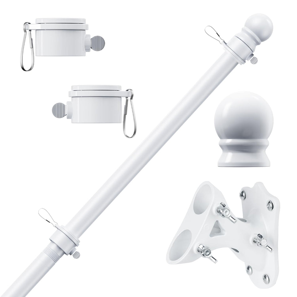 PHITRIC flag pole 6ft kit ready for easy outdoor setup on porch
