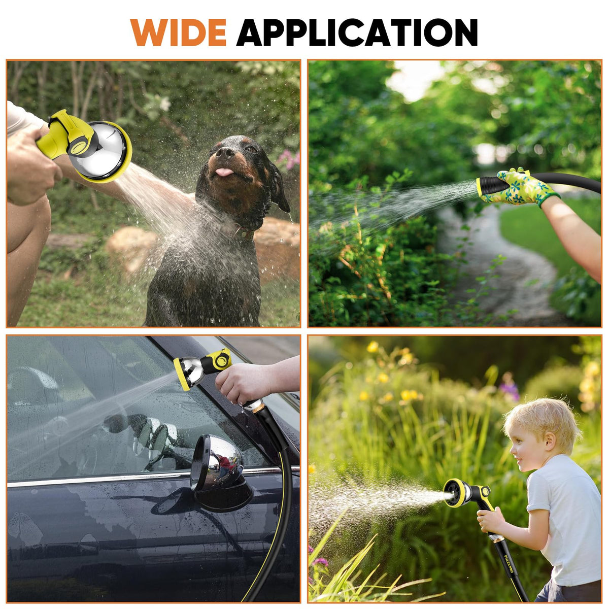 PHLEX PRO 250psi capacity handles high-pressure water for tough cleaning